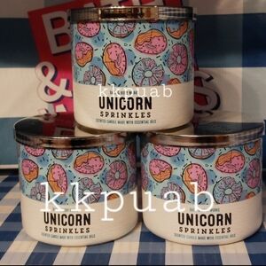 Bath & Body Works Unicorn Sprinkles Candle x 3